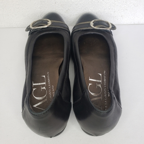 AGL Attilio Giusti Leombruni Leather Cap Toe Flats - Picture 9 of 12